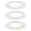 Image de Paulmann 93554 kit éclairage de meubles LED Micro Line rond incl. 3x4,5 watts éclairage de placard Blanc éclairage d'armoire Métal lampe de cuisine 2700 K