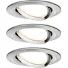 Image de Paulmann 93878 Coin Slim LED-inbouwlamp Set van 3 stuks LED LED vast ingebouwd 18 W IJzer (geborsteld)