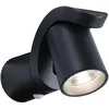 Image de Paulmann 94830 Applique d'extérieur LED Cuff détecteur de mouvement IP44 76x217mm 3000K 10W 700lm 230V 70° anthracite aluminium luminaire d'extérieur