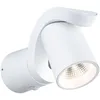 Image de Paulmann 94832 Applique d'extérieur LED Cuff détecteur de mouvement IP44 76x217mm 3000K 10W 700lm 230V 70° Blanc aluminium luminaire d'extérieur