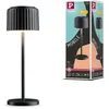 Image de Paulmann Else 94878 Lampe de table solaire LED sans fil IP44 2700 K Noir 250 lm Batterie USB-C