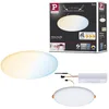Image de Paulmann Areo VariFit 95386 Panneau LED encastrable rond en plastique satiné à intensité variable IP44 Blanc chaud 185 mm 1 x 15 W