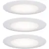 Image de Paulmann LED-inbouwlamp voor badkamer Set van 3 stuks 15 W Satijn, Wit