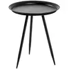 Image de HAKU Möbel table d'appoint noir, métal - Dim.: H 54 cm x Ø 44 cm, Style: Modern