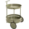 Image de HAKU Möbel desserte vert, métal - Dim.: H 62 cm x Ø 42 cm, Style: Modern