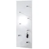 Image de HAKU Möbel garderobe murale chromé, blanc, MDF, métal - Dim.: L 80 cm x H 30 cm x P 6 cm, Style: Modern