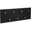Image de HAKU Möbel garderobe murale chromé, noir, MDF, métal - Dim.: L 80 cm x H 30 cm x P 6 cm, Style: Modern