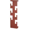 Image de HAKU Möbel garderobe murale rouge, acier - Dim.: L 15 cm x H 60 cm x P 8 cm, Style: Modern