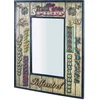 Image de HAKU Möbel miroir vintage, métal - Dim.: L 52 cm x H 70 cm x P 3 cm, Style: Industrial