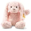 Image de Steiff Tilda 080623 Lapin en peluche avec oreilles tombantes pour enfants Doux Cuddly Friends Mobile et lavable Rose 30 cm