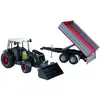 Image de bruder Claas Nectis 267F+frontlader+aanhanger Kant-en-klaar model Landbouwvoertuig (model)