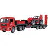 Image de bruder MAN TGA dieplader met Manitou telescooplader Kant-en-klaar model Bouwvoertuig (model)