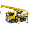Image de bruder Liebherr Scania Super 560R Camion grue Jaune Échelle 1:16 Module de lumière/son