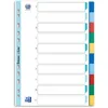 Image de Oxford Lot de 10 intercalaires en plastique 1-10 avec couverture inscriptible