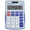 Image de Maul MJ 450 Bureaurekenmachine Lichtblauw Aantal displayposities: 8 werkt op batterijen, werkt op zonne-energie (b x h) 113 mm x 72 mm