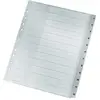 Image de Leitz 1282 Register DIN A4, Bovenbreedte 1-12 Polypropyleen Grijs 12 tabbladen 12820000