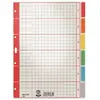 Image de Leitz 4350 Register DIN A4 blanco Karton (dun) Grijs 6 tabbladen 43500085