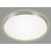 Image de Briloner Leuchten Plafonnier LED avec effet rétro-éclairé Blanc/aluminium Ø 28,5 cm 1200 lm 3000 K 12 W
