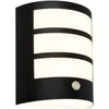 Image de BRILONER - Applique LED sans connexion au réseau avec détecteur de mouvement, capteur crépusculaire, minuterie 20 sec., applique rechargeable, éclairage extérieur mural, lumière extérieure, 18 x 15 x