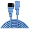 Image de LINDY Stroom Verlengkabel [1x Apparaatstekker, male C14 - 1x Apparaatstekker, female C13 10A] 1.00 m Blauw