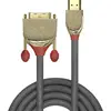 Image de LINDY 36195 HDMI-kabel HDMI / DVI Adapterkabel HDMI-A-stekker, DVI-D 18+1-polige stekker 2.00 m Grijs PVC-mantel, Vergulde steekcontacten, OFC-kabel,