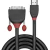 Image de LINDY 36273 HDMI-kabel HDMI / DVI Adapterkabel HDMI-A-stekker, DVI-D 18+1-polige stekker 3.00 m Zwart