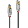 Image de Lindy Cromo Line Câble USB B 3.0 mâle vers USB-B 3.0 mâle type B pour disque dur externe, scanner, imprimante, 0,5 m