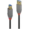 Image de LINDY 36742 USB-kabel USB 3.2 Gen1 USB-A stekker, USB-B stekker 2.00 m Zwart