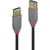 Image de LINDY 36762 USB-kabel USB 3.2 Gen1 USB-A stekker, USB-A bus 2.00 m Zwart