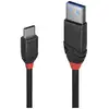 Image de LINDY 36914 USB-kabel USB 3.2 Gen1 USB-C stekker, USB-A stekker 0.15 m Zwart
