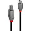 Image de LINDY 36942 USB-kabel USB 2.0 USB-C stekker, USB-B stekker 2.00 m Zwart