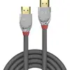 Image de LINDY 37874 HDMI-kabel HDMI Aansluitkabel HDMI-A-stekker, HDMI-A-stekker 5.00 m Grijs 4K UHD