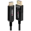 Image de LINDY 38493 DisplayPort-kabel DisplayPort / HDMI / Glasvezel Adapterkabel DisplayPort-stekker, HDMI-A-stekker 40.00 m Zwart 4K UHD