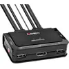 Image de LINDY KVM-Umschalter KVM-switch DisplayPort Muis, Toetsenbord 4096 x 2160 Pixel
