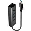 Image de LINDY 43324 43324 USB-hub 4 poorten USB-A USB 3.1 Gen1 5 GBit/s Zwart
