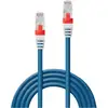 Image de LINDY 45373 RJ45 Netwerkkabel, patchkabel CAT 6A S/FTP 0.50 m Blauw 1 stuk(s)