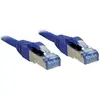 Image de LINDY 47147 RJ45 Netwerkkabel, patchkabel CAT 6A S/FTP 1.00 m Blauw Snagless 1 stuk(s)