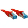 Image de LINDY 47161 RJ45 Netwerkkabel, patchkabel CAT 6A S/FTP 0.50 m Rood 1 stuk(s)
