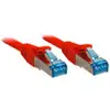 Image de LINDY 47167 RJ45 Netwerkkabel, patchkabel CAT 6A S/FTP 7.50 m Rood Afgeschermd 1 stuk(s)