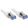 Image de LINDY 47190 RJ45 Netwerkkabel, patchkabel CAT 6A S/FTP 0.30 m Wit Snagless 1 stuk(s)