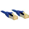 Image de LINDY 47282 RJ45 Netwerkkabel, patchkabel CAT 6a (losse kabel CAT 7) S/FTP 7.50 m Blauw 1 stuk(s)