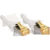 Image de LINDY Câble réseau Cat.7 S/FTP, Câble RJ45, Cuivre, LSOH, 600MHz, Blanc, 2m