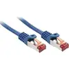 Image de LINDY 47350 RJ45 Netwerkkabel, patchkabel CAT 6 S/FTP 0.30 m Blauw Afgeschermd 1 stuk(s)