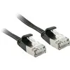 Image de LINDY 47481 RJ45 Netwerkkabel, patchkabel CAT 6A U/FTP 1.00 m Zwart Snagless 1 stuk(s)