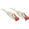 Image de LINDY 47700 RJ45 Netwerkkabel, patchkabel CAT 6 S/FTP 0.30 m Grijs Snagless 1 stuk(s)