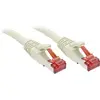 Image de LINDY 47701 RJ45 Netwerkkabel, patchkabel CAT 6 S/FTP 0.50 m Grijs Snagless 1 stuk(s)