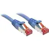 Image de LINDY 47719 RJ45 Netwerkkabel, patchkabel CAT 6 S/FTP 2.00 m Blauw Snagless 1 stuk(s)