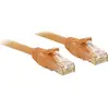 Image de LINDY 48107 RJ45 Netwerkkabel, patchkabel CAT 6 U/UTP 1.00 m Oranje Snagless 1 stuk(s)