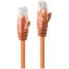 Image de LINDY 48108 RJ45 Netwerkkabel, patchkabel CAT 6 U/UTP 2.00 m Oranje Vergulde steekcontacten 1 stuk(s)
