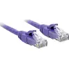Image de LINDY 48124 RJ45 Netwerkkabel, patchkabel CAT 6 U/UTP 3.00 m Violet Snagless 1 stuk(s)